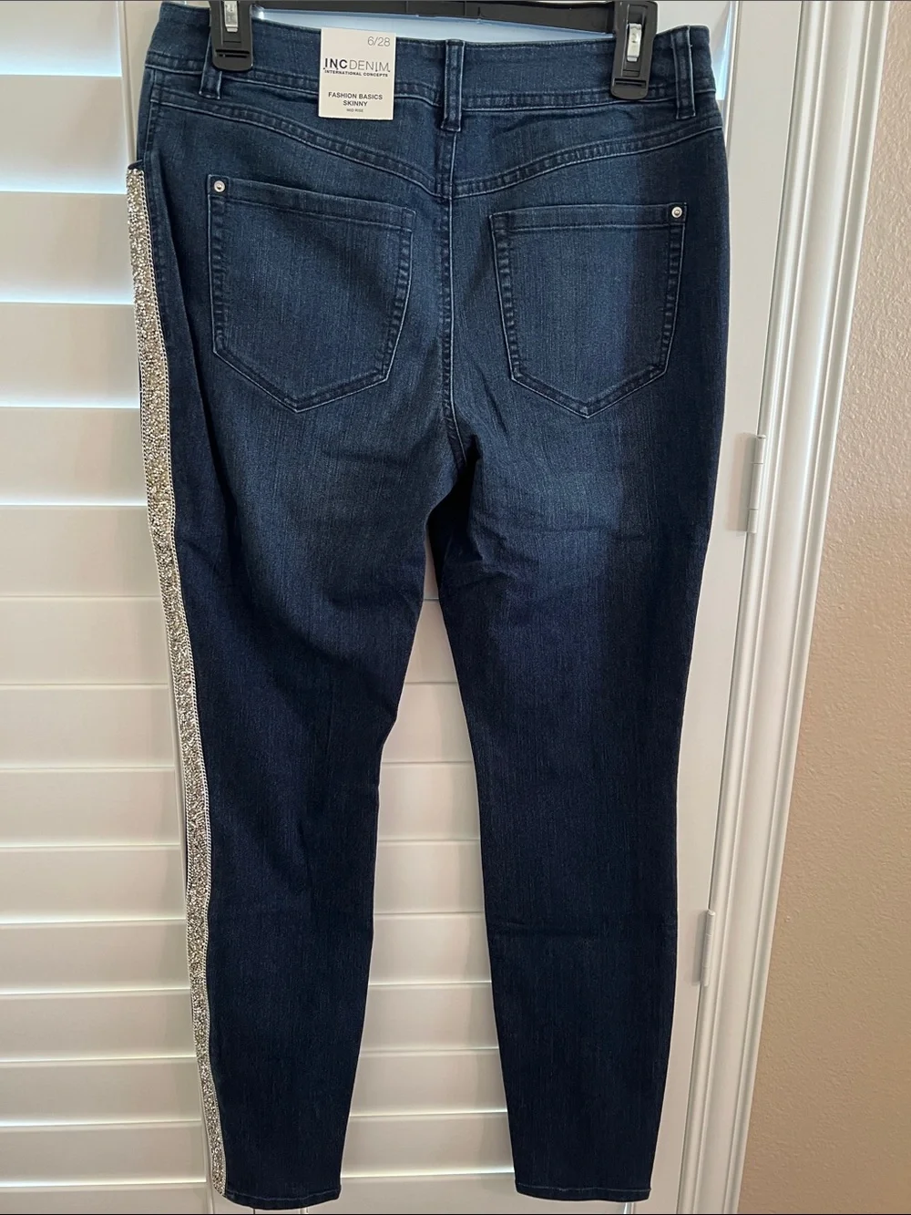 INC Denim Jeans with Sparkle Detail